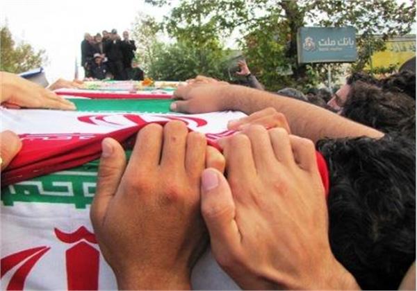 مراسم تشییع شهدای گمنام در گالیکش