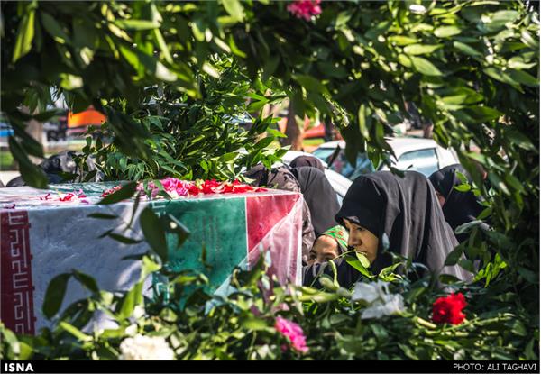 تشییع پیکر دو شهید گمنام - شهر ری