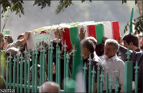 تشییع و خاکسپاری شهدای گمنام بوستان نهج البلاغه تهران-12/7/89