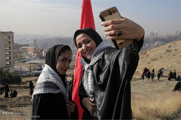 کوه‌پیمایی دانشجویان خواهر بسیجی در کهف‌الشهداء 16