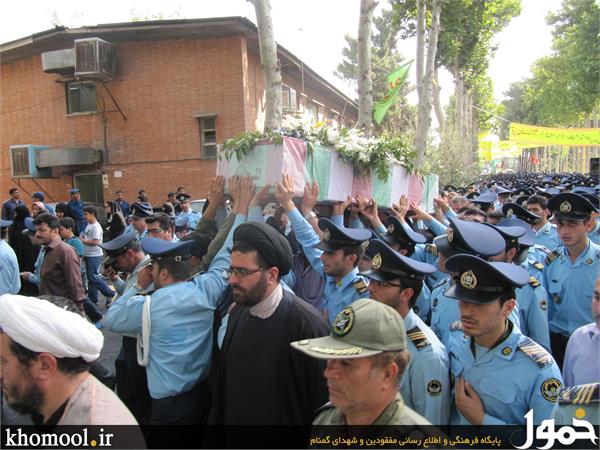 تشییع و خاکسپاری دو شهید گمنام در شهرک توحید نهاجا(تهران)