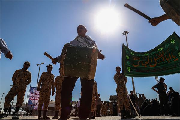 ورود پیکر ۴۸ شهید تازه تفحص شده دفاع مقدس از مرز شلمچه 14