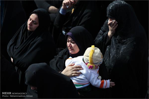 مراسم تشییع پیکر ۲ شهید گمنام در پایگاه هوایی شهید لشگری 16