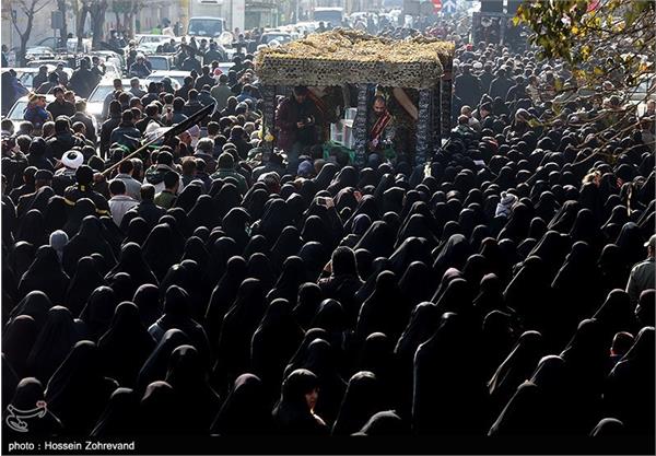 تشییع دو شهید گمنام در محله خراسان تهران 14