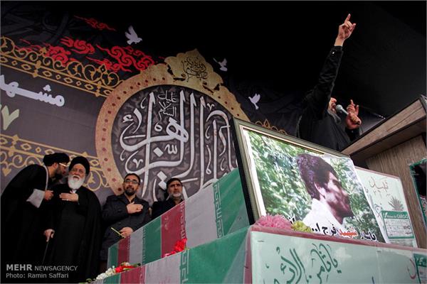 تشییع پیکر یازده شهید دفاع مقدس در مشهد 9