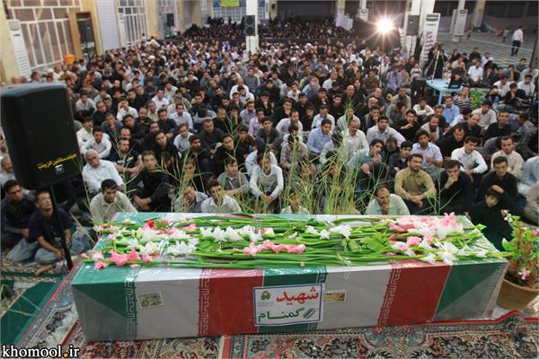 تشییع و خاکسپاری شهدای گمنام دانشگاه خلیج فارس بوشهر-27/2/89