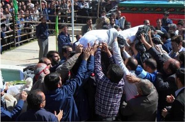 تشییع و خاکسپاری دو شهید گمنام در صنایع هواپیماسازی ایران(هسا) اصفهان