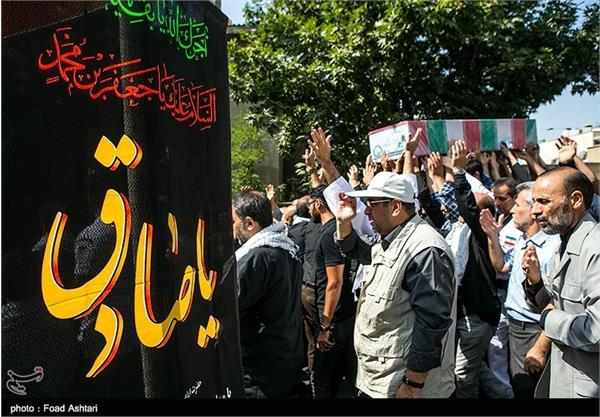 مراسم تشییع و خاکسپاری شهید گمنام در فدراسیون تکواندو 12