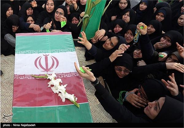 مراسم تشییع و تدفین دو شهید گمنام در مشهد 16