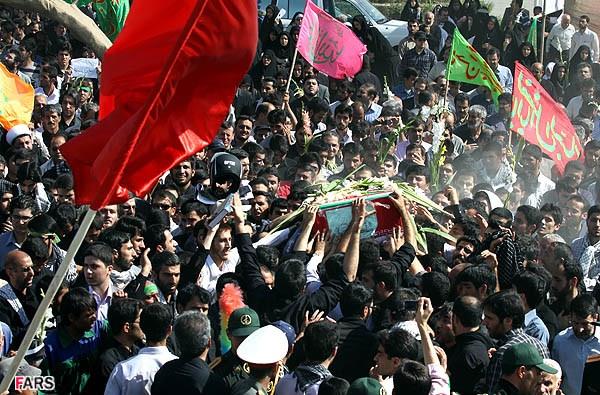 تشییع و خاکسپاری شهدای گمنام دانشگاه شاهد-12/7/89