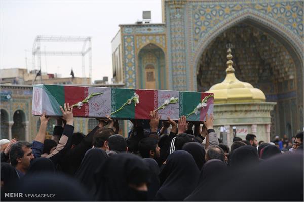 مراسم تشییع ۵ شهید گمنام و ۳ شهید مدافع حرم در قم 11