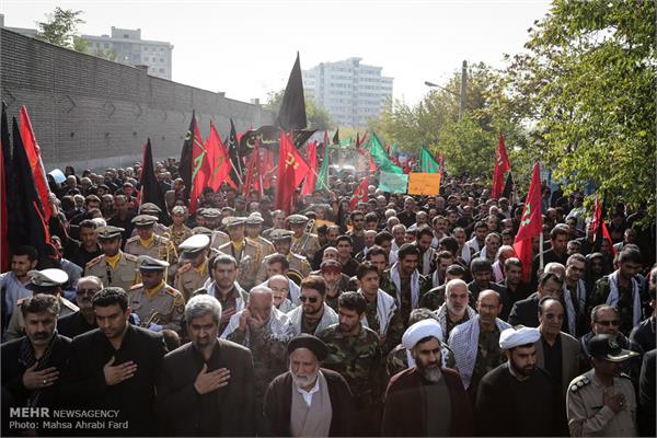 مراسم تشییع دو شهید گمنام در دانشگاه مالک اشتر 13