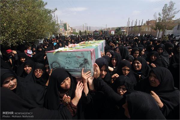 مراسم تشییع پیکر دو شهید دوران دفاع مقدس در بیرجند 26