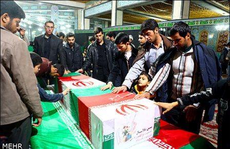 تشییع شهدای گمنام در یزد