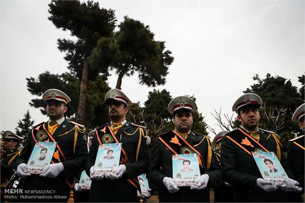 آئین تشییع ۱۴ شهید تازه تفحص شده نیروی انتظامی 20