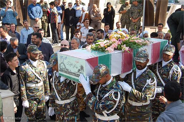 تشییع پیکر شهید رضا علی اعرابیان درسمنان 1