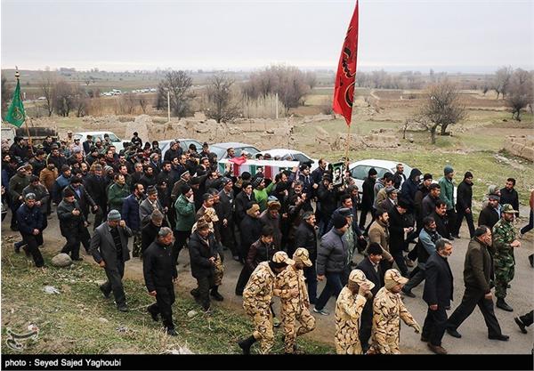 تشییع پیکر شهید دفاع مقدس الماس بیرامی - اردبیل 6