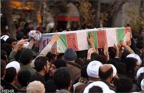 تشییع سه شهید گمنام درقم