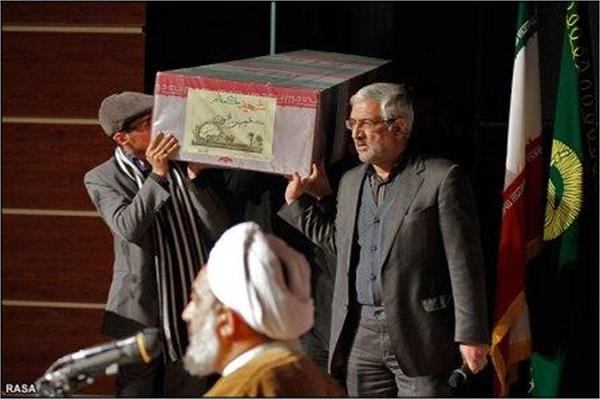 مراسم وداع با شهدا گمنام در مشهد مقدس