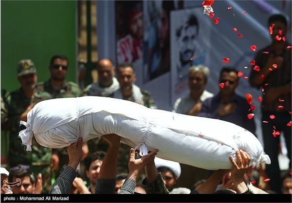 تشییع شهید گمنام در سازمان صنایع هوایی 9