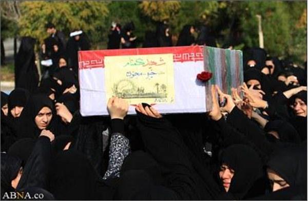 تشییع پیکر دو شهید گمنام دفاع مقدس در دانشگاه آزاد پردیسان