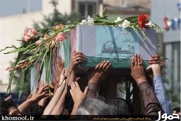 تشییع و خاکسپاری 2شهید گمنام در دانشگاه علامه طباطبایی