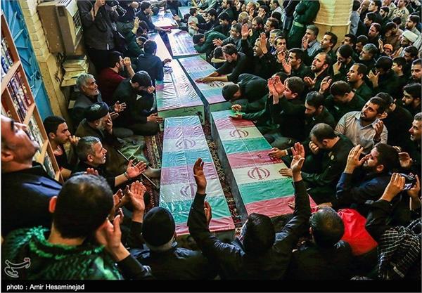 تشییع پیکر ۶ شهید گمنام و ۲ شهید مدافع حرم - قم 7