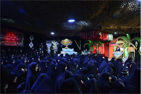 مراسم مرثیه حضرت رباب در معراج شهدا برگزار گردید 6