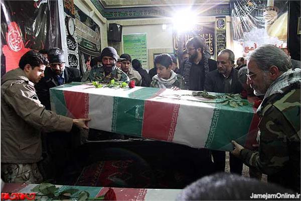 تشییع پیکر پاک شهدای گمنام دفاع مقدس در گلبهار مشهد
