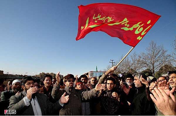 تشییع پیکر پاک شهدای گمنام دفاع مقدس در گلبهار مشهد