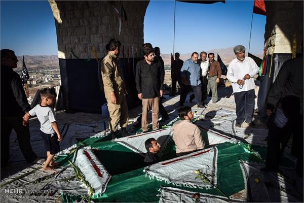 تشییع پیکر شهید گمنام در پارک کوهستانی دراک شیراز 18