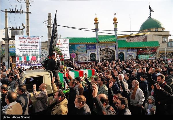 مراسم تشییع پیکر دو شهید گمنام در فردیس کرج 8