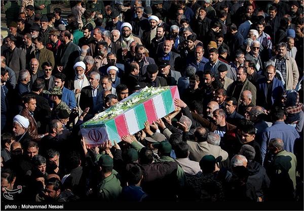 تشییع و تدفین پیکر های سه شهید گمنام در گرگان 15