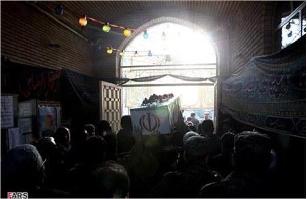 مراسم تشییع شهدای گمنام در شهرک شهید فکوری