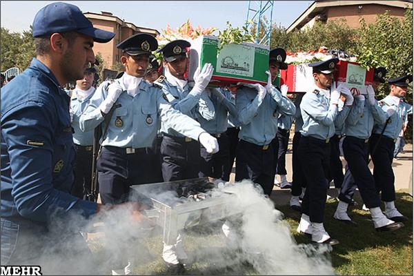 تشییع و خاکسپاری شهدای گمنام شهرک شهید شجاعی تهران_12/7/89