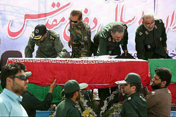 ورود پیکر مطهر ۵۵ شهید دفاع مقدس - شلمچه 7