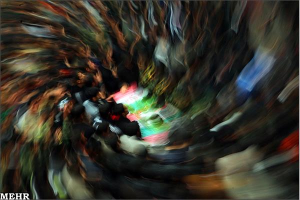 تشییع پیکر شهید گمنام در یگان‌ ویژه پاسداران ناجا