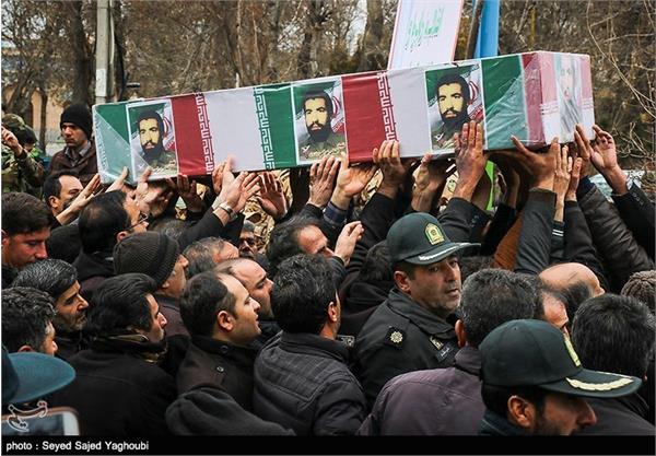 تشییع پیکر شهید دفاع مقدس الماس بیرامی - اردبیل 11