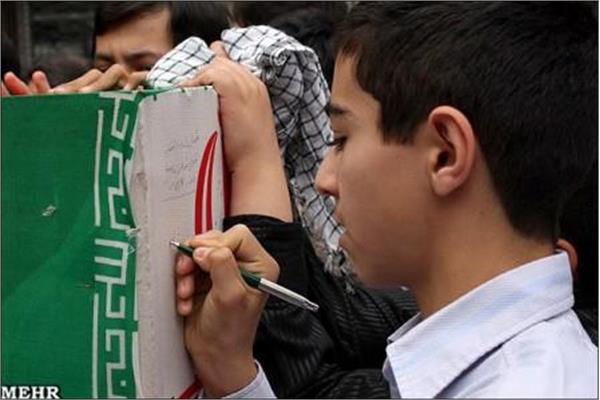 تشییع وخاکسپاری پیکر پاک سه شهید گمنام در شهرستان آذرشهر