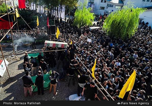 تشییع پیکر دو شهید گمنام در رشت 6