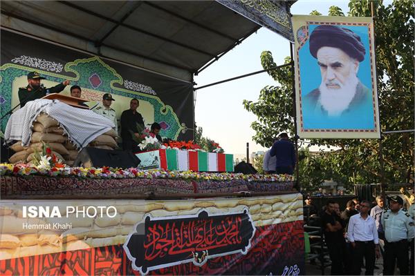 تشییع پیکر دو شهید گمنام در بوستان شقایق - خانی‌آباد تهران 25