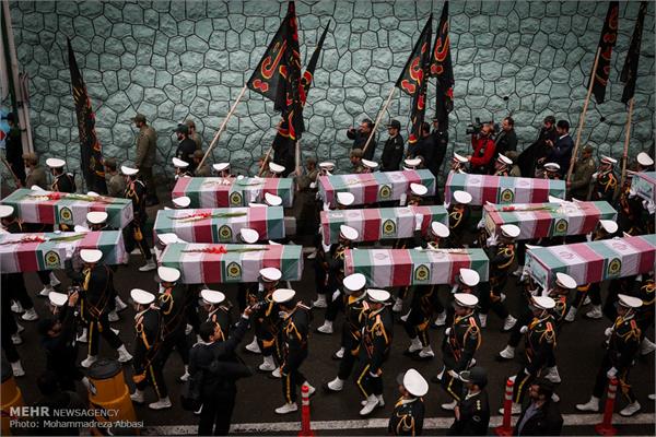 آئین تشییع ۱۴ شهید تازه تفحص شده نیروی انتظامی 16