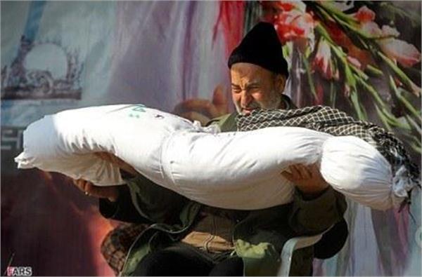 تشییع شهدای گمنام در ستاد نیروی هوایی سپاه