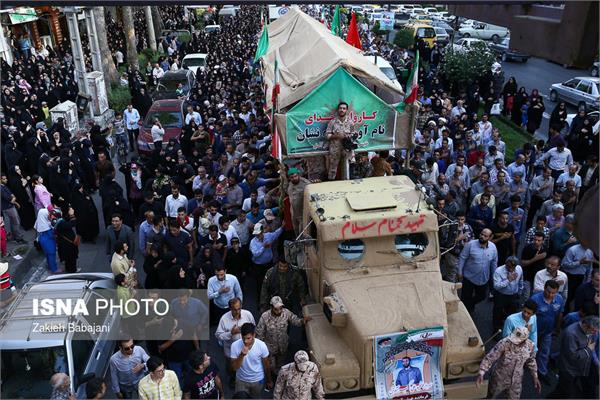 استقبال از پیکر شهدای دفاع مقدس در آمل 17