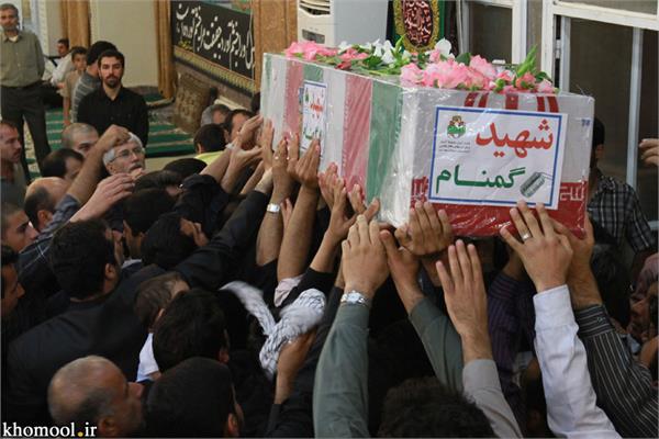 تشییع و خاکسپاری شهدای گمنام دانشگاه خلیج فارس بوشهر-27/2/89