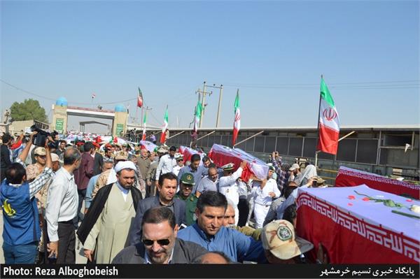 ورود 76 شهید نازه تفحص شده به کشور از طریق مرز شلمچه 5