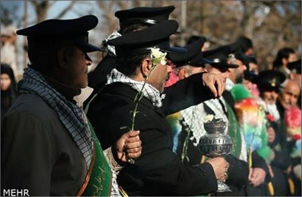 تشییع شهید گمنام در قزوین