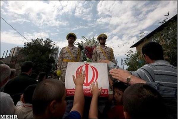 تشییع وخاکسپاری پیکر پاک سه شهید گمنام در شهرستان آذرشهر