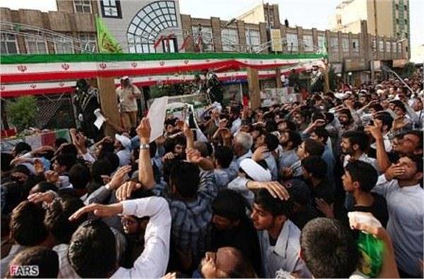 تشییع شهدای دوران دفاع مقدس در شهر قم
