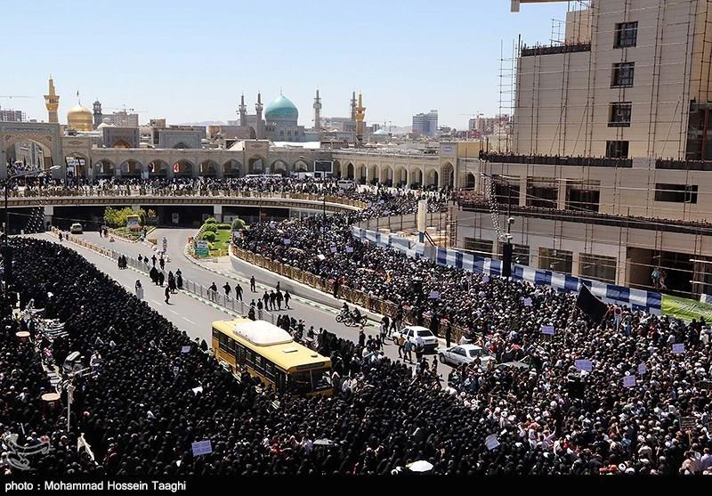 تشییع شهدای گمنام در مشهد 1